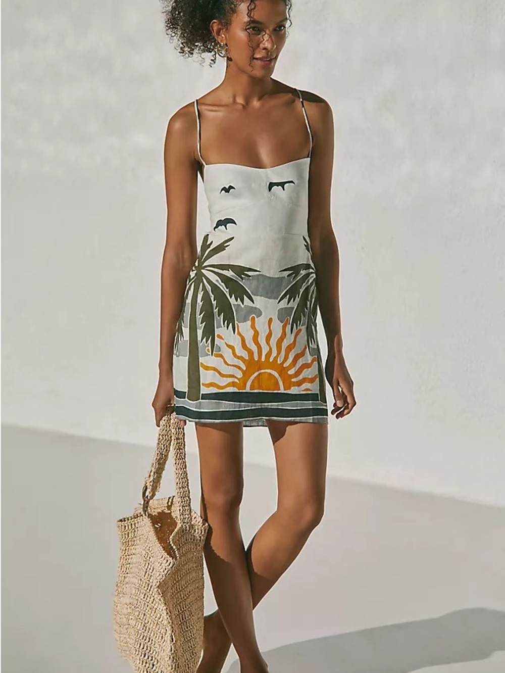 Cala de la Cruz Tere Linen Mini Dress
